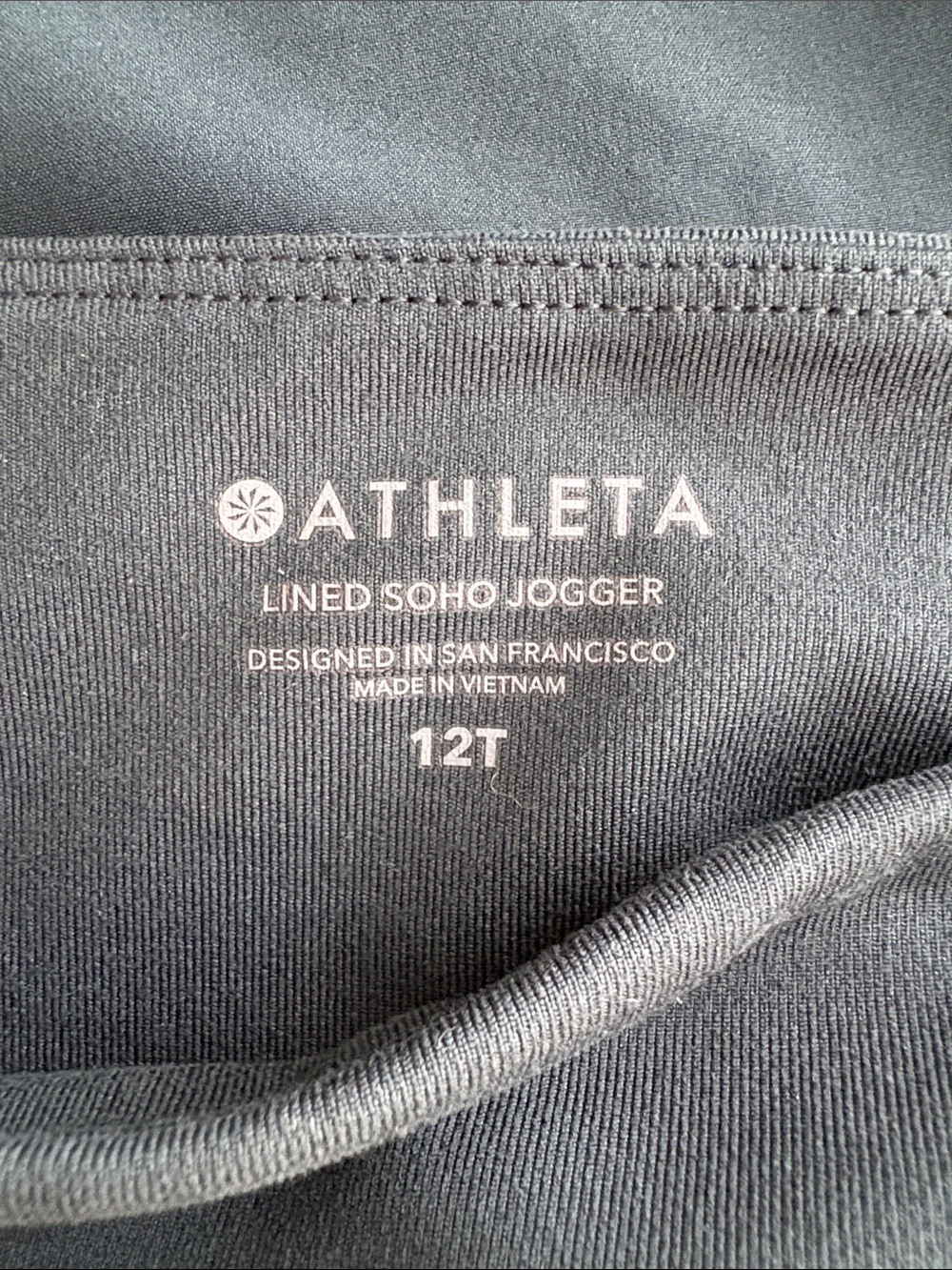 Athleta Soho Lined Joggers Olive Green Size 12T - Picture 3 of 13
